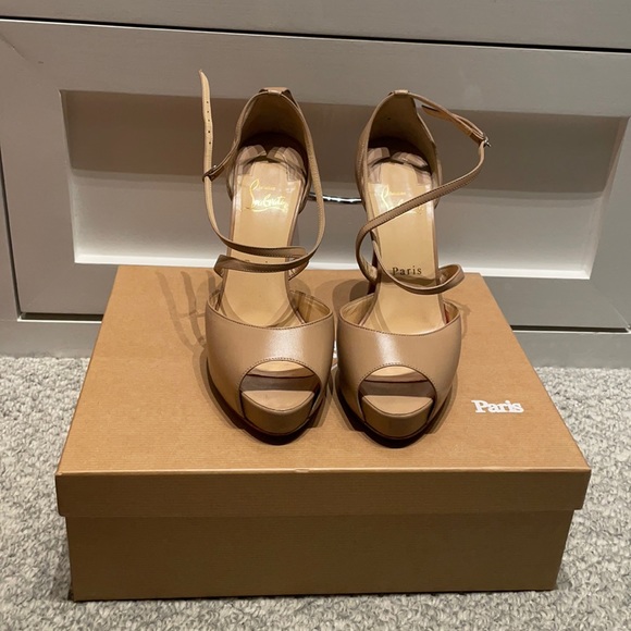 Designer shoes. Size 38. Nude. 120mm heel. - Picture 1 of 8